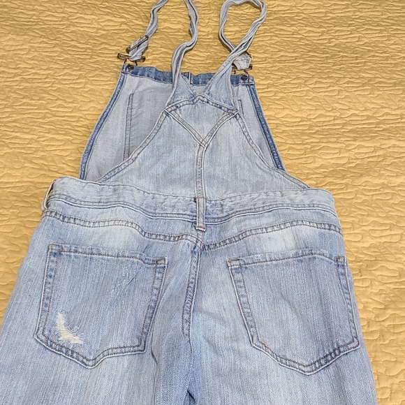 Aeropostale distressed denim overalls size S - Picture 8 of 10